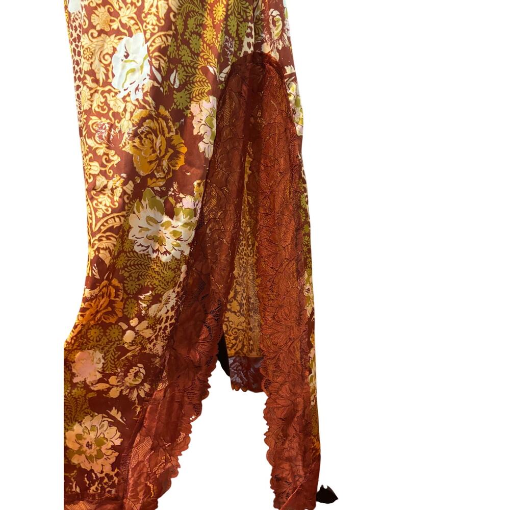 Free People Amber Combo "Right Now" Midi Slip Dress - Picture 10 of 12
